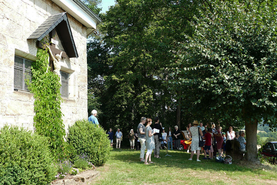 Wortgottesdienst an der Weingartenkapelle